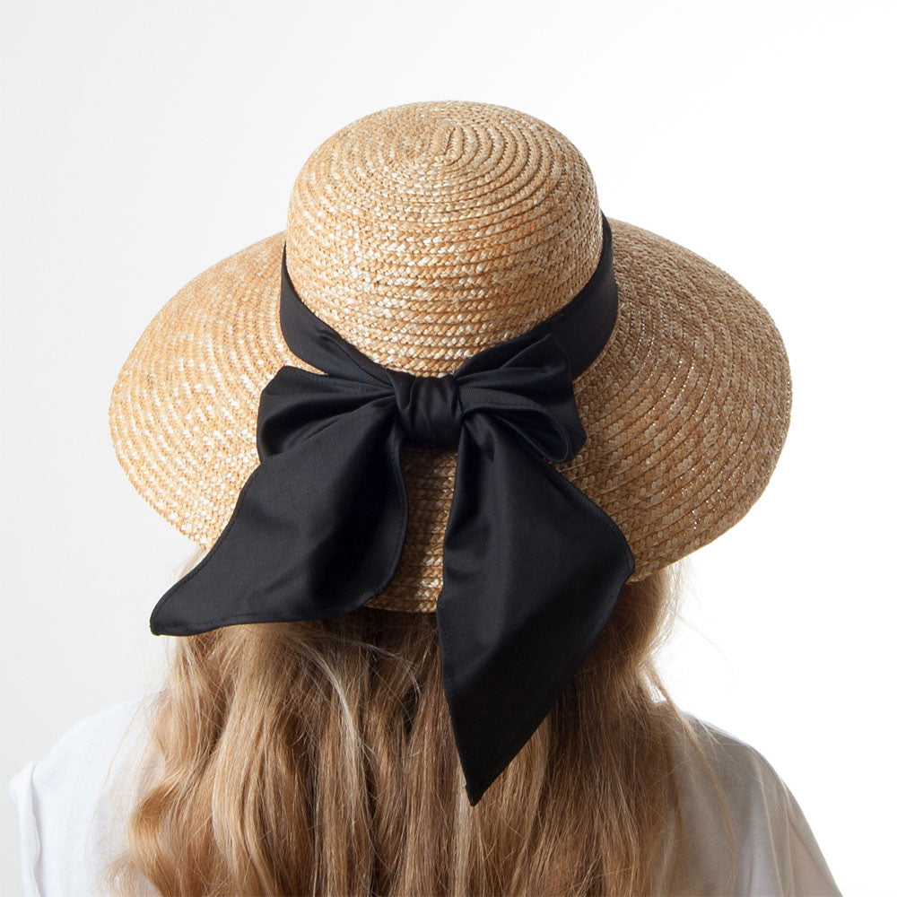 Sombrero canotier Milan de paja de Sur la tête al por mayor