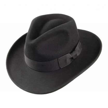 Sombrero Fedora Ford de Jaxon & James Negro al por mayor