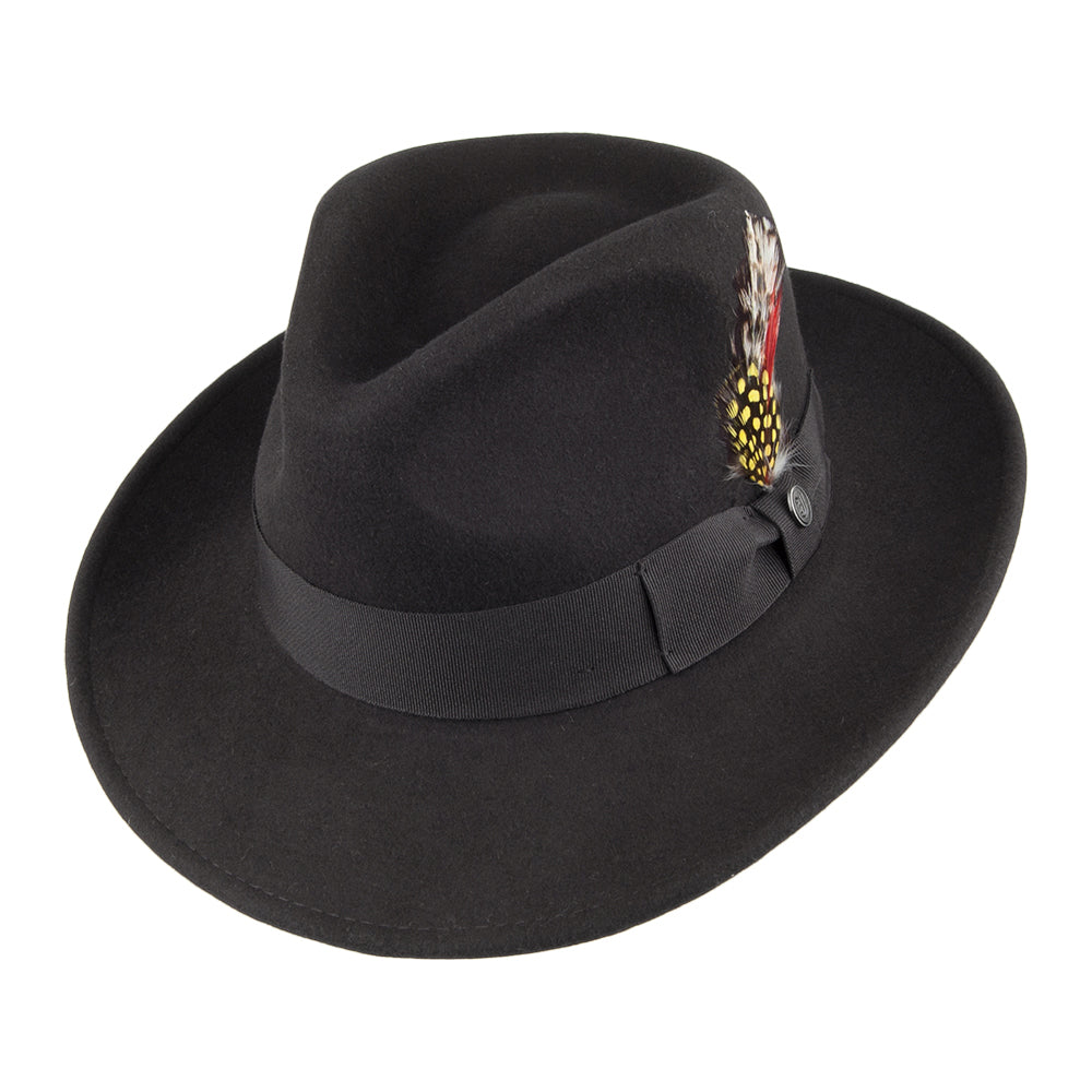 Sombrero Fedora Ford de Jaxon & James Negro al por mayor