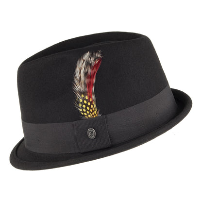 Sombrero flexible Dekker Trilby de Jaxon & James Negro al por mayor