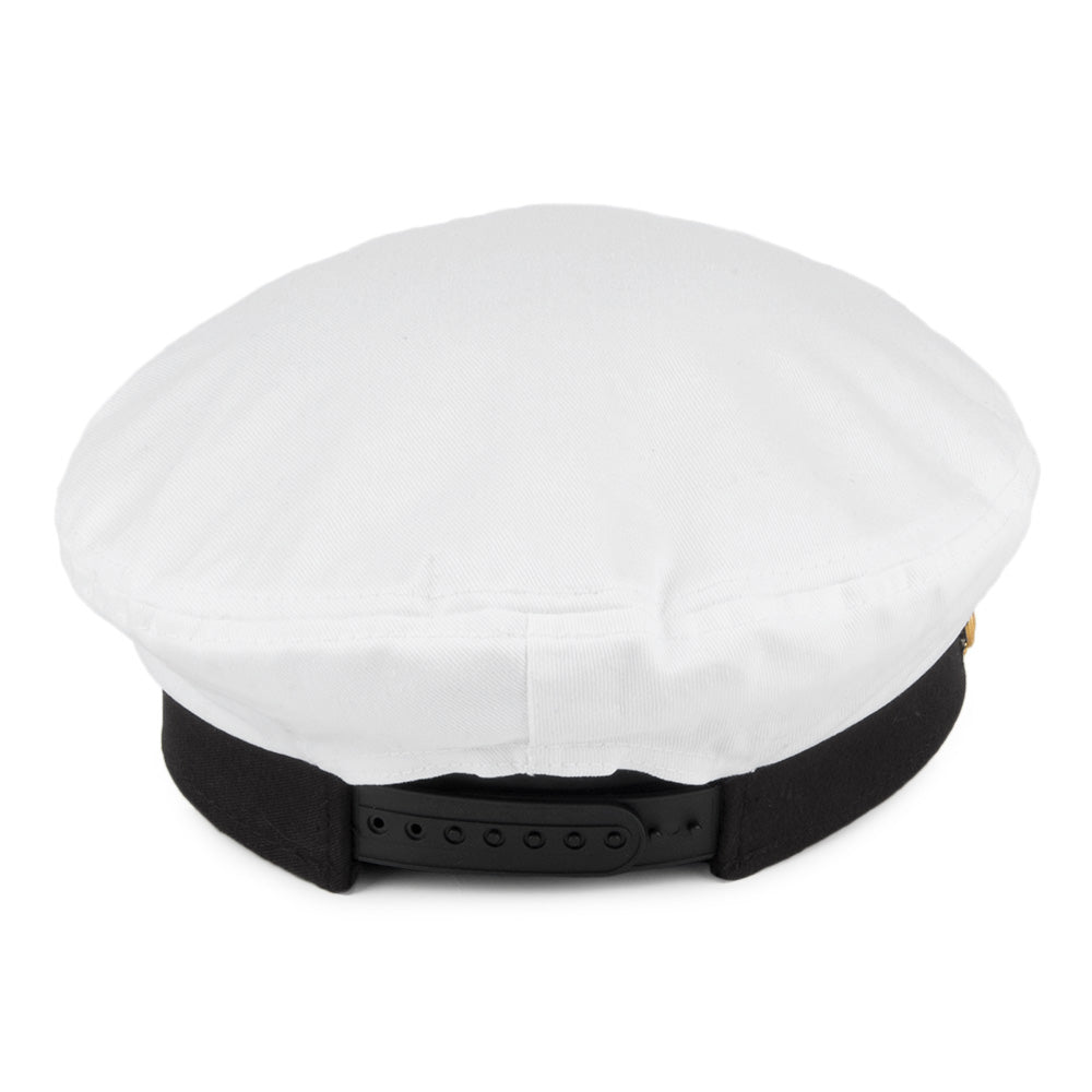 Sombrero de capitán de barco de Village Hats Blanco al por mayor