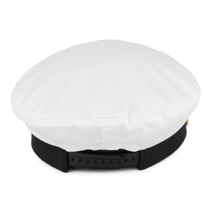 Sombrero de capitán de barco de Village Hats Blanco al por mayor