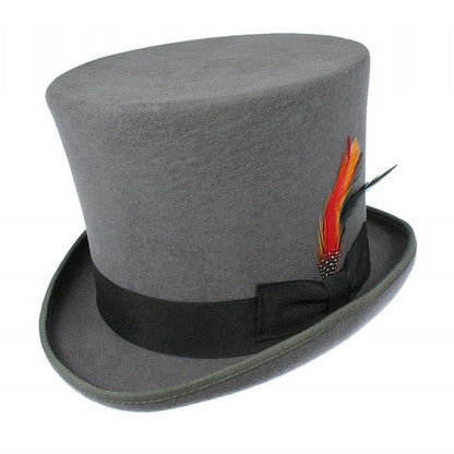 Sombrero de copa victoriano de Jaxon & James Gris al por mayor