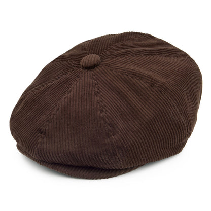 Gorra Newsboy de pana de Jaxon & James Marrón al por mayor