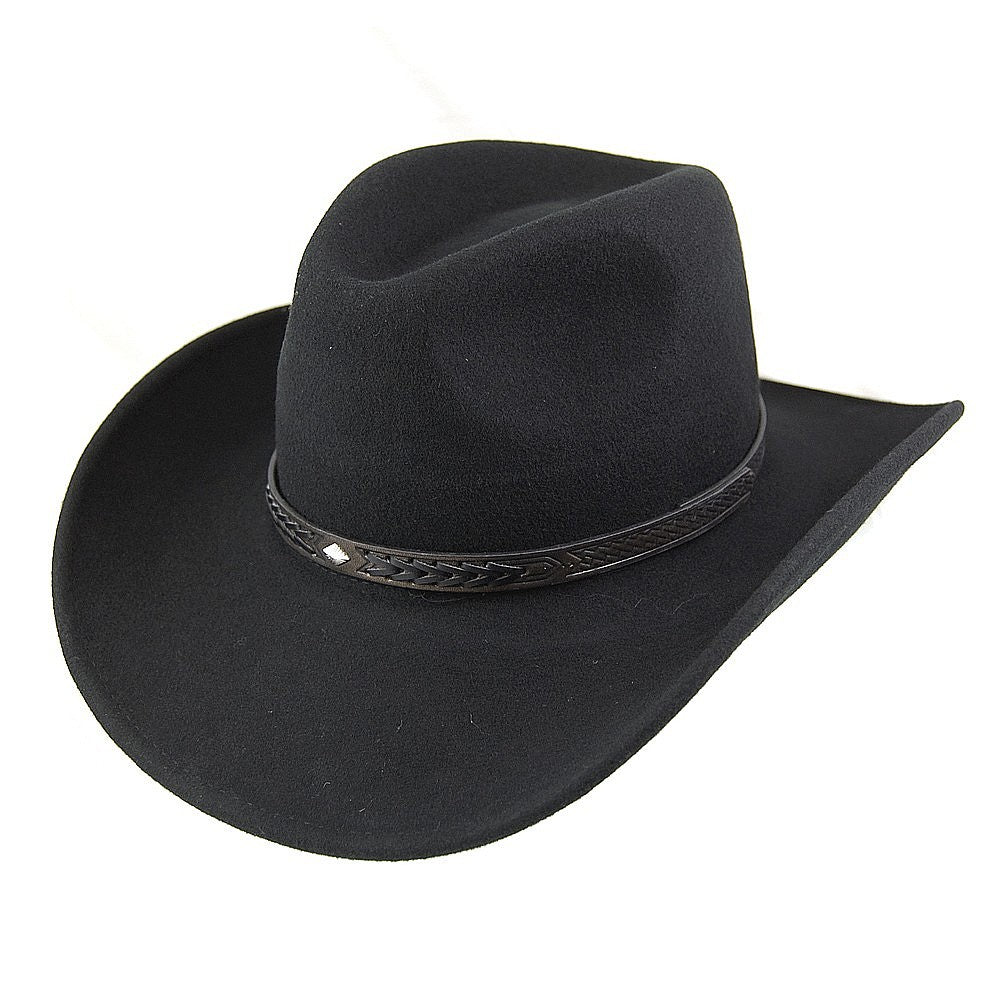 Sombrero Cowboy Comanche de Jaxon & James Negro al por mayor