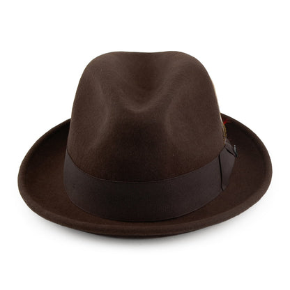 Sombrero flexible Blues Trilby de Jaxon & James Marrón al por mayor
