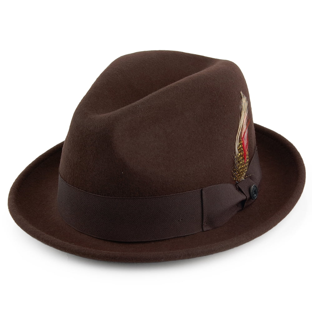 Sombrero flexible Blues Trilby de Jaxon & James Marrón al por mayor