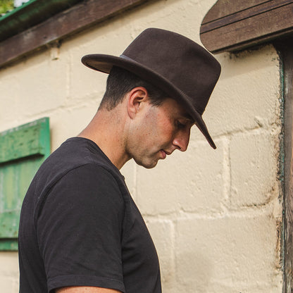 Sombrero flexible Outback de Jaxon & James Marrón al por mayor