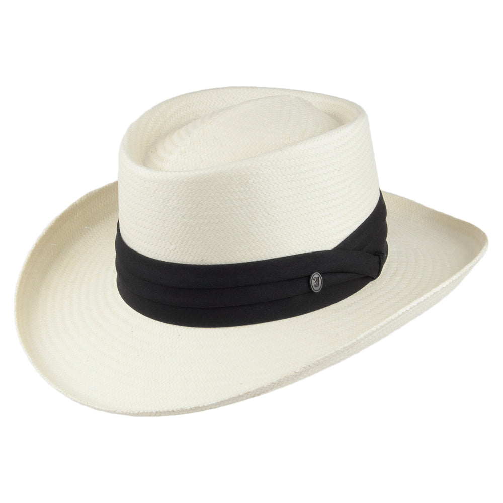 Sombrero Gambler de paja Toyo de Jaxon & James Natural al por mayor