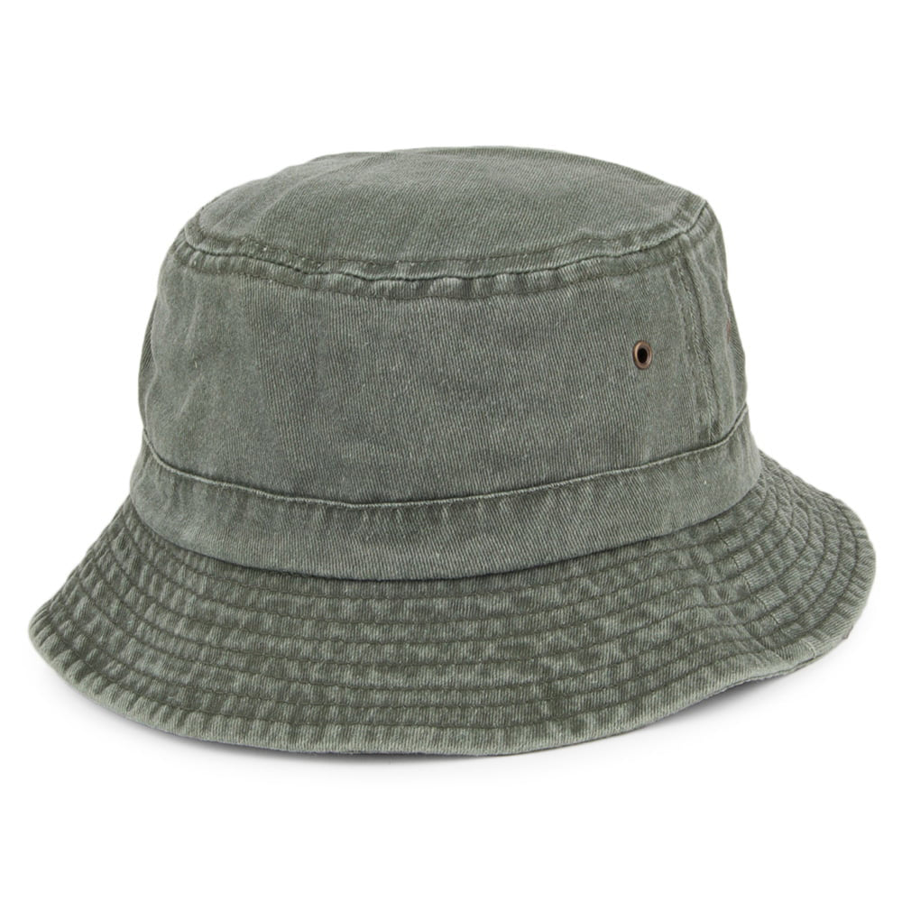 Sombrero de pescador de algodón Oliva al por mayor