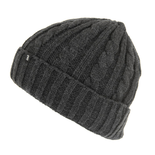 Gorro tejido de Jaxon & James Gris Oscuro al por mayor