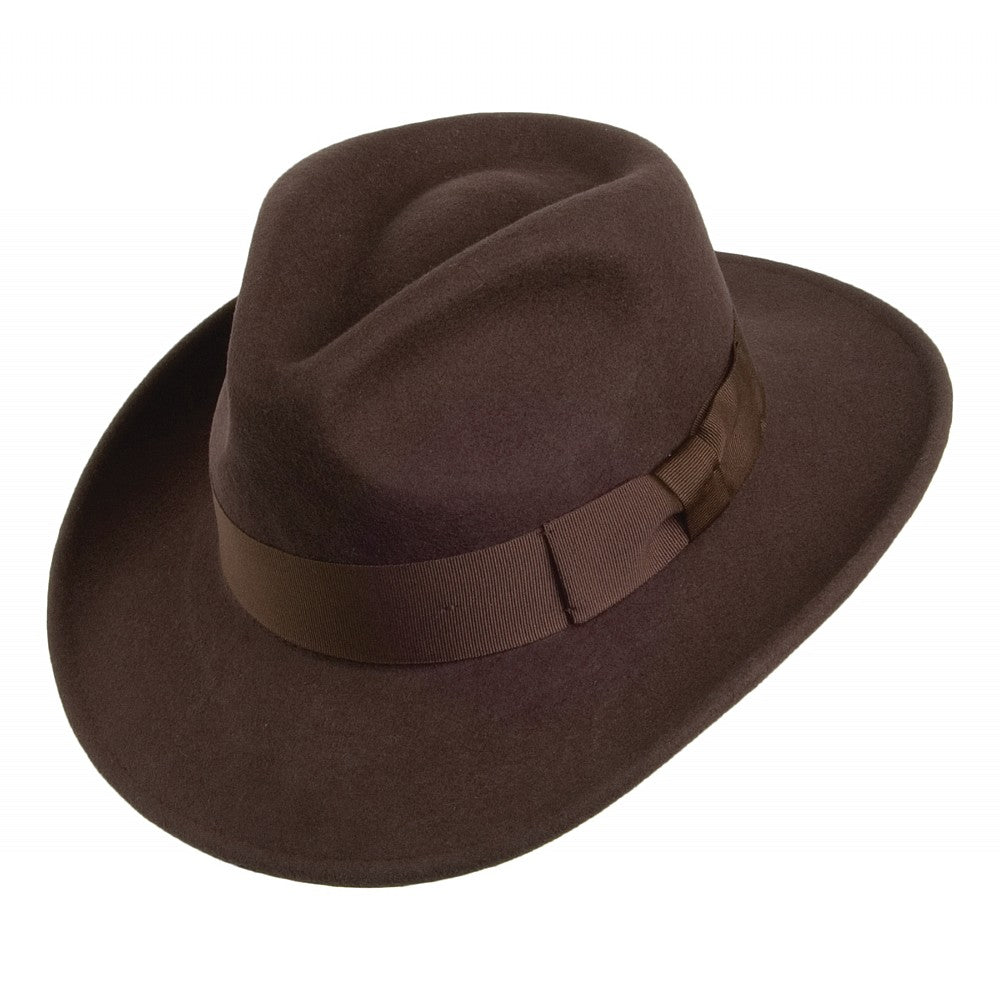 Sombrero Fedora de Jaxon & James Marrón al por mayor