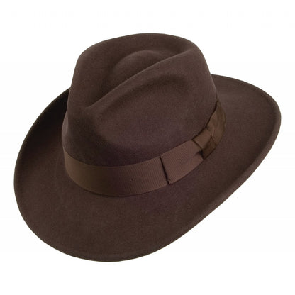 Sombrero Fedora de Jaxon & James Marrón al por mayor