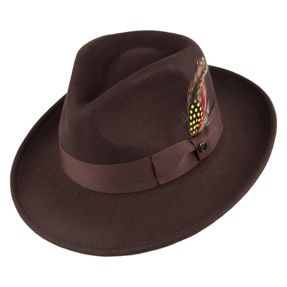 Sombrero Fedora de Jaxon & James Marrón al por mayor