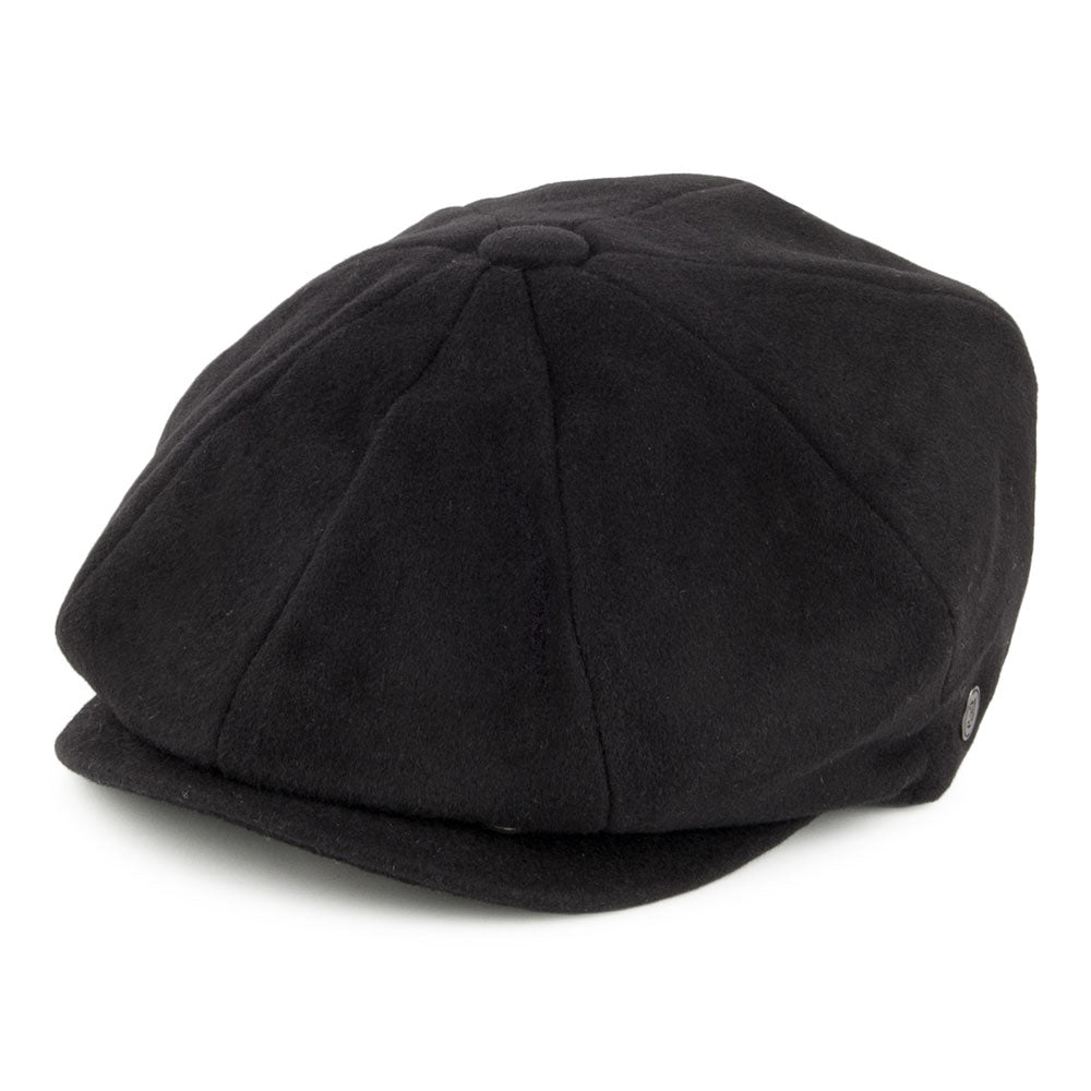 Gorra Newsboy de lana pura Harlem de Jaxon & James Negro al por mayor