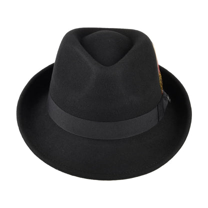 Sombrero Detroit Trilby de Jaxon & James Negro al por mayor