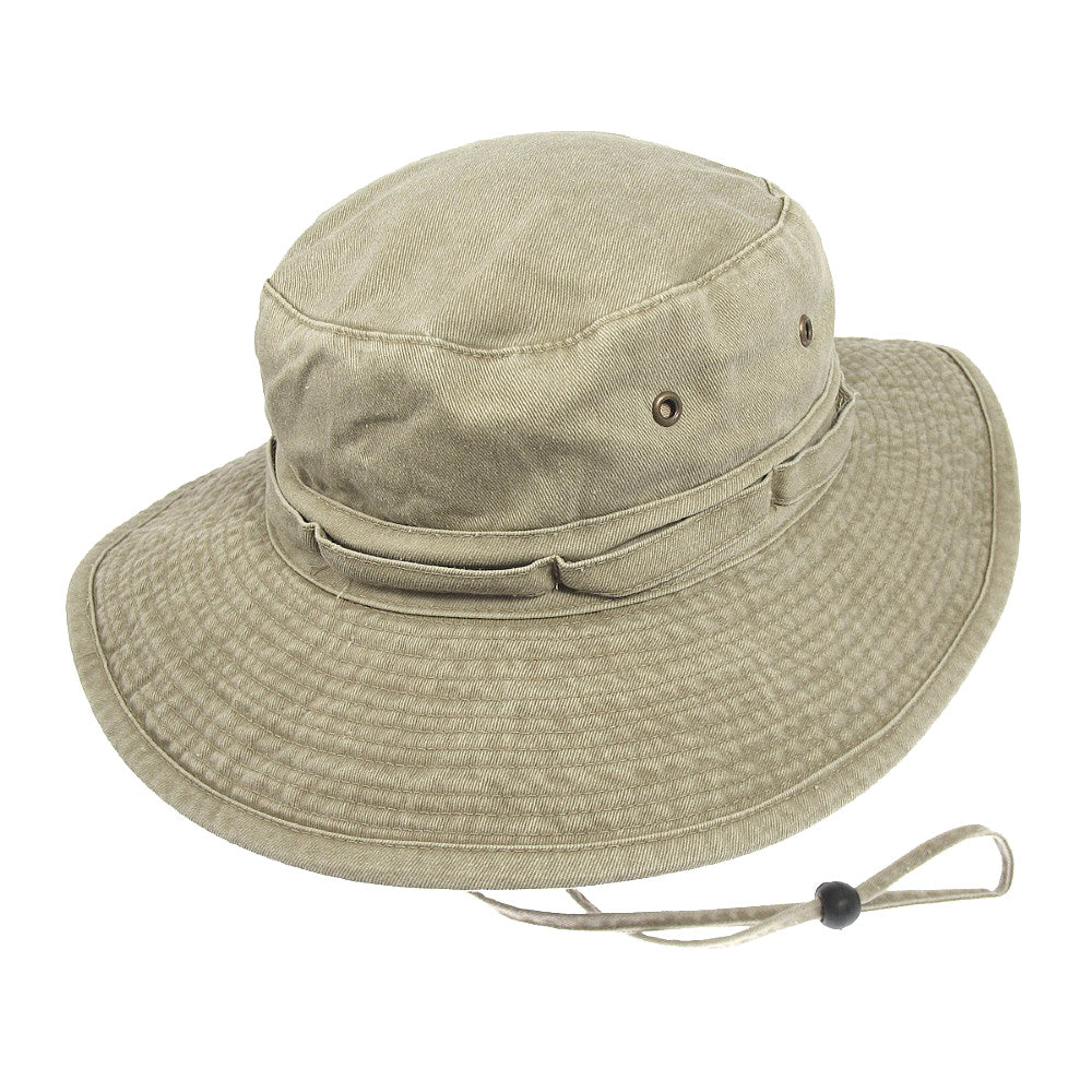 Sombrero plegable de algodón Booney Beige al por mayor