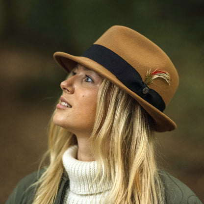 Sombrero flexible Blues Trilby de Jaxon & James Pecana al por mayor