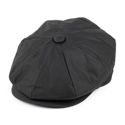 Gorra newsboy impermeable de Jaxon & James Negro al por mayor