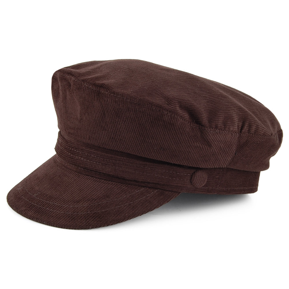 Gorra marinera de pana de Jaxon & James Marrón al por mayor