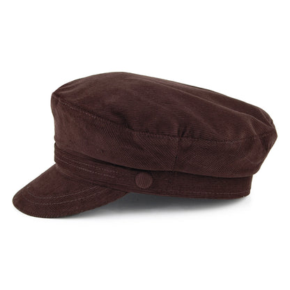 Gorra marinera de pana de Jaxon & James Marrón al por mayor