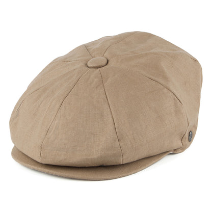 Gorra Newsboy de lino de Jaxon & James Camel al por mayor
