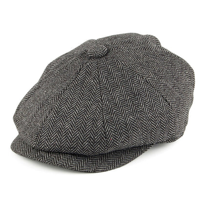 Gorra niño Newsboy con diseño de espiga de Jaxon & James Antracita al por mayor