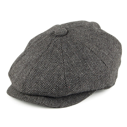 Gorra niño Newsboy con diseño de espiga de Jaxon & James Antracita al por mayor