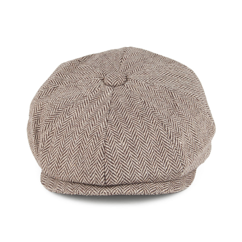 Gorra infantil Newsboy de espiga de Jaxon & James Marrón al por mayor