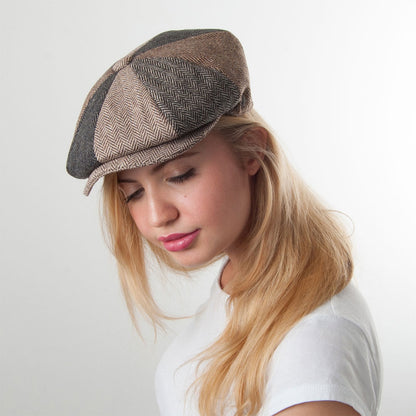 Gorra Newsboy Patch diseño de Espiga de Jaxon & James Multicolor al por mayor