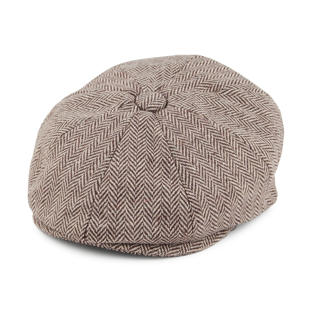 Gorra Newsboy de bebé de diseño de Espiga de Jaxon & James Marrón al por mayor