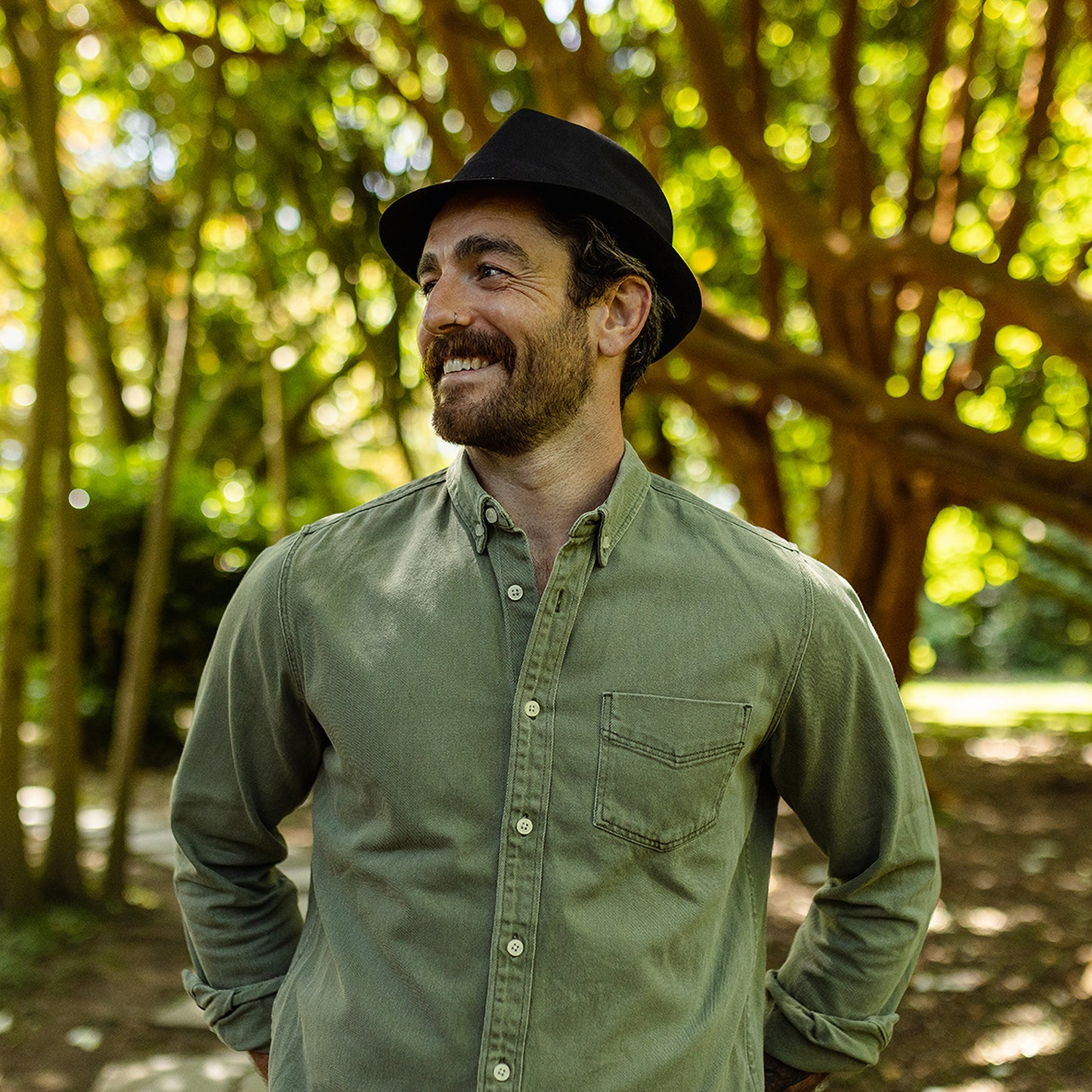 Sombrero Trilby de algodón de Jaxon & James Negro al por mayor