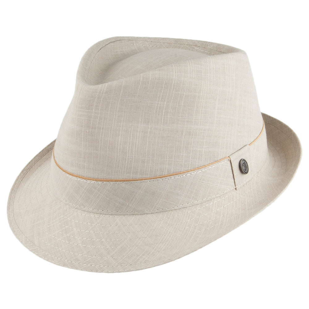 Sombrero Trilby de algodón de Jaxon & James Avena al por mayor