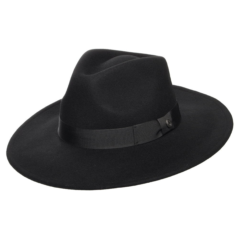 Sombrero Fedora The Author de ala ancha de Jaxon & James Negro al por mayor