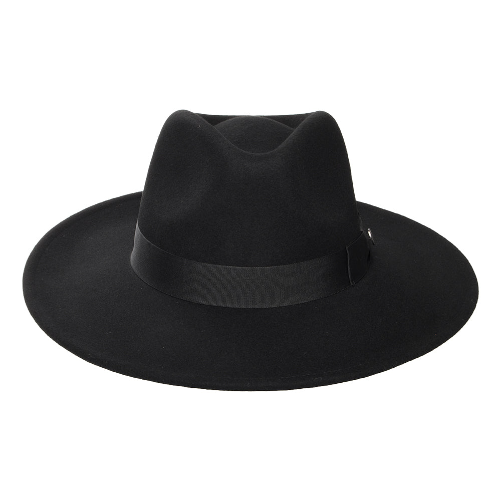 Sombrero Fedora The Author de ala ancha de Jaxon & James Negro al por mayor