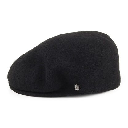 Gorra plana Classic de lana de Jaxon & James Negro al por mayor