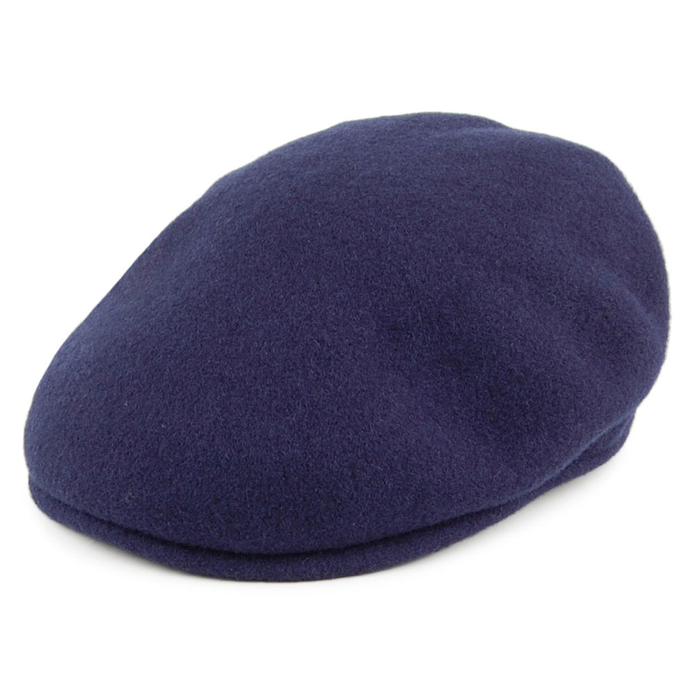 Gorra plana Classic de lana de Jaxon & James Azul Marino al por mayor