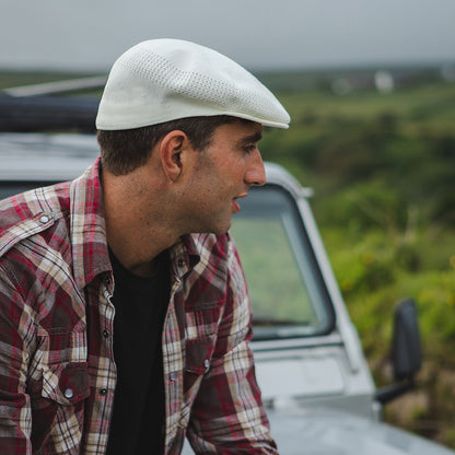 Gorra plana Summer de Jaxon & James Blanco al por mayor