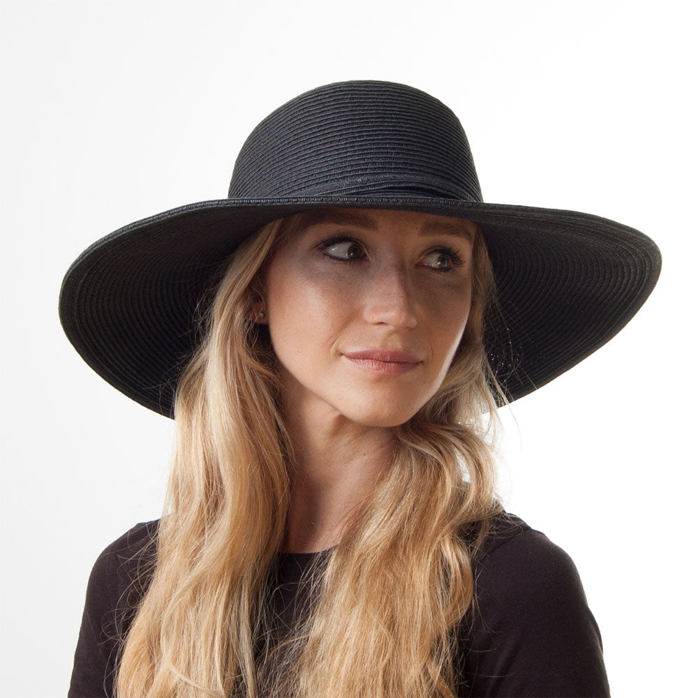 Sombrero playero Brighton de Sur la tete Negro al por mayor