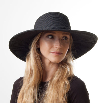 Sombrero playero Brighton de Sur la tete Negro al por mayor
