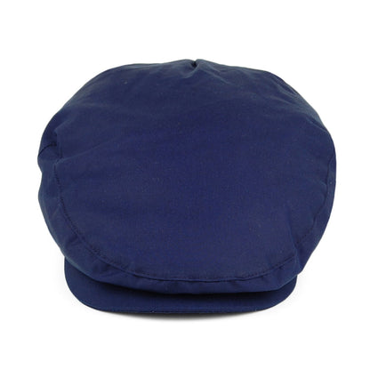 Gorra plana British Millerain de algodón encerado de Jaxon & James Azul Marino al por mayor