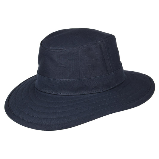 Sombrero plegable de algodón de Jaxon & James Azul Marino al por mayor