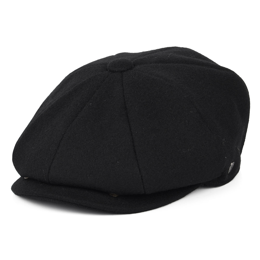 Gorra Newsboy de lana melton de Jaxon & James Negro al por mayor