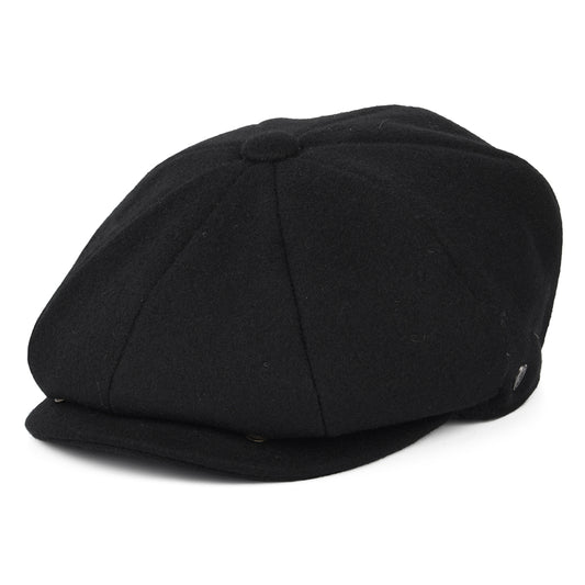 Gorra Newsboy de lana melton de Jaxon & James Negro al por mayor