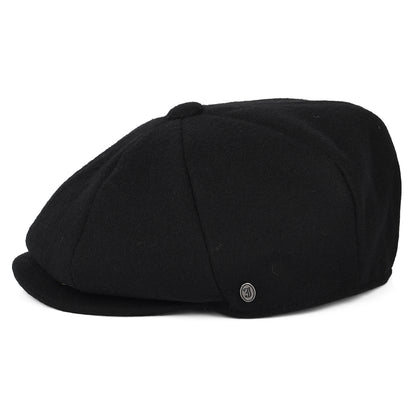 Gorra Newsboy de lana melton de Jaxon & James Negro al por mayor